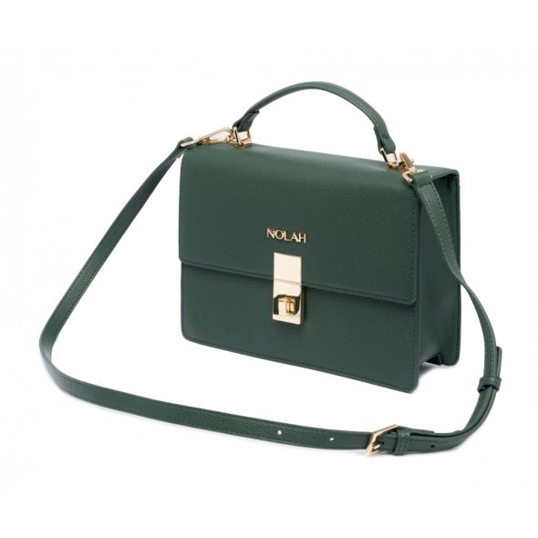 Nolah Γυναικεία Τσάντα Sevile Dark Green Light Gold