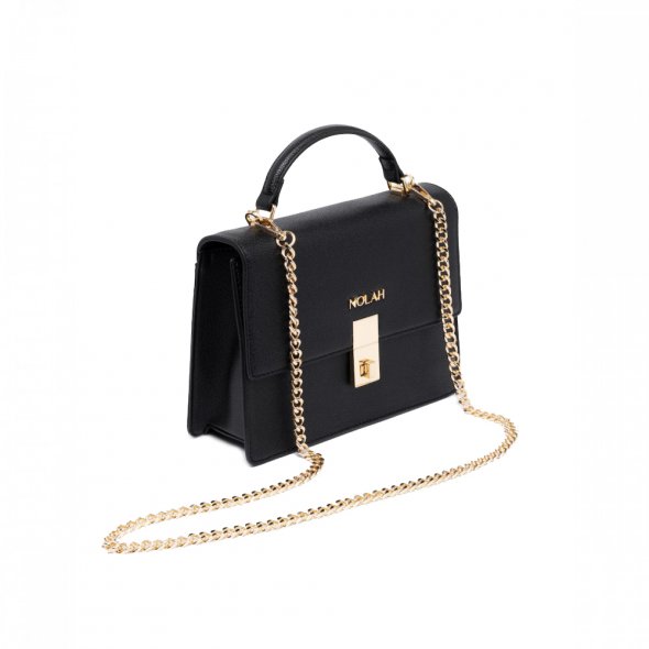 Nolah Γυναικεία Τσάντα Sevile Black Light Gold