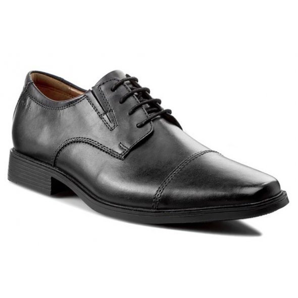 Clarks Tilden Cap 26110309 Black Leather