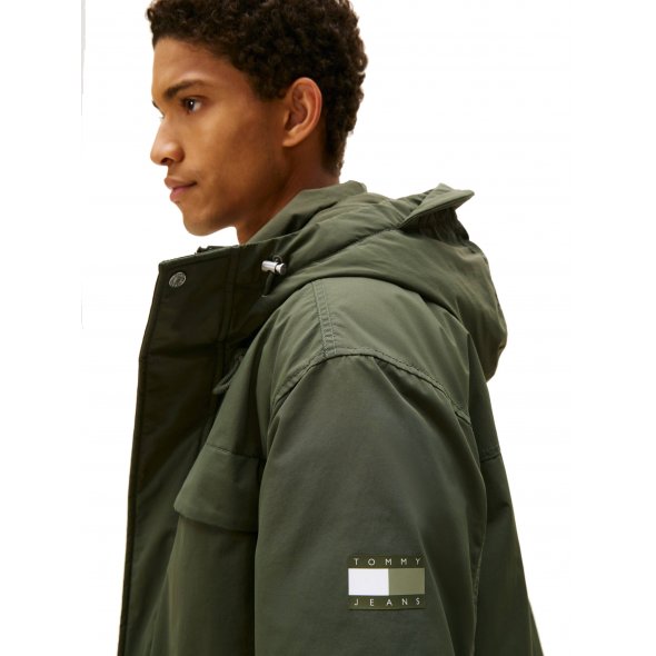 Tommy Hilfiger Jeans Ανδρικό Αδιάβροχο Parka DM0DM22251 MRH Χακί