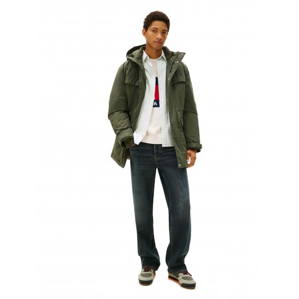 Tommy Hilfiger Jeans Ανδρικό Αδιάβροχο Parka DM0DM22251 MRH Χακί