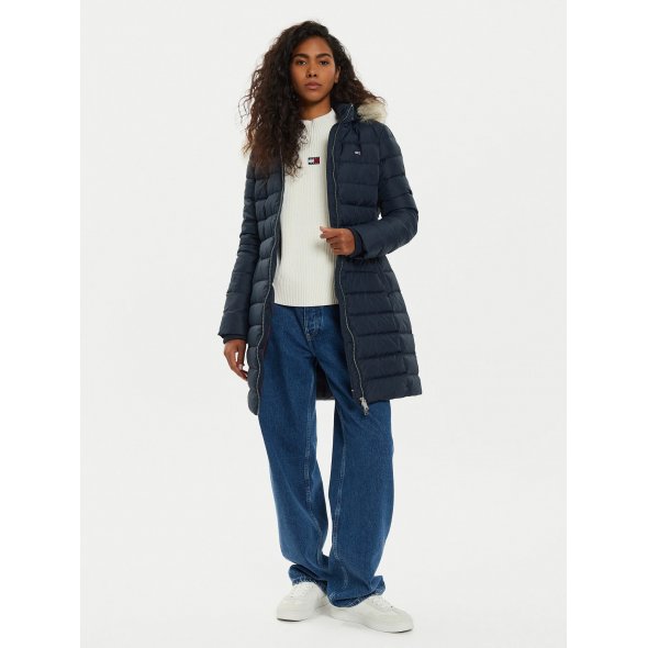 Tommy Hilfiger Essential Hooded Down Coat DW0DW18864 C1G Μπλε
