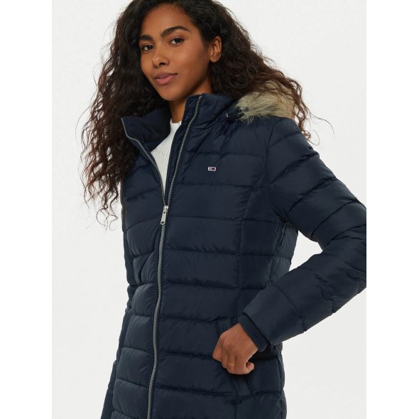 Tommy Hilfiger Essential Hooded Down Coat DW0DW18864 C1G Μπλε