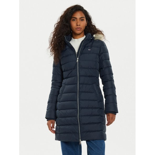 Tommy Hilfiger Essential Hooded Down Coat DW0DW18864 C1G Μπλε
