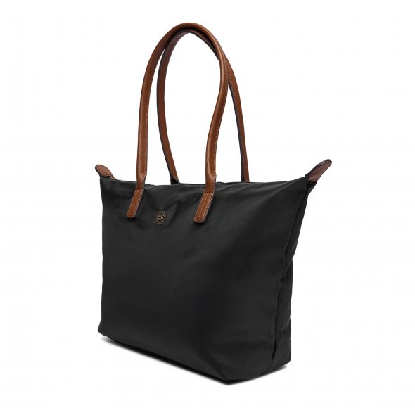 Tommy Hilfiger Γυναικεία Τσάντα Popette Tote AW0AW17711 BDS Μαύρο