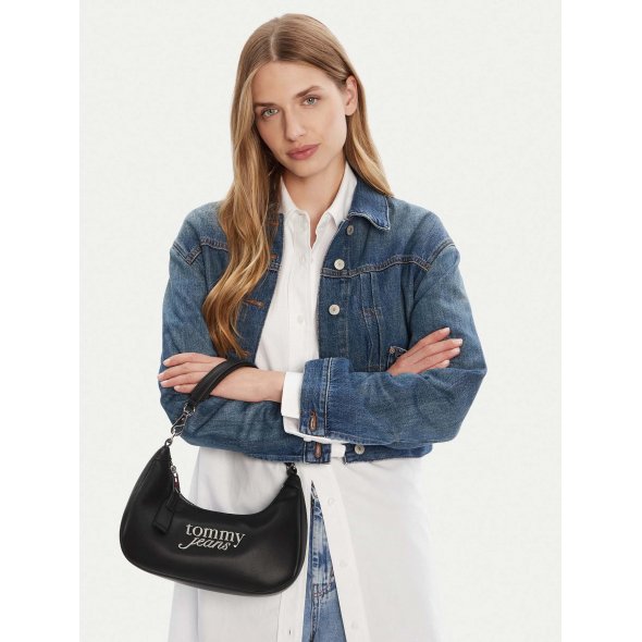 Tommy Hilfiger Jeans Γυναικεία Τσάντα AW0AW17895 BDS Μαύρο