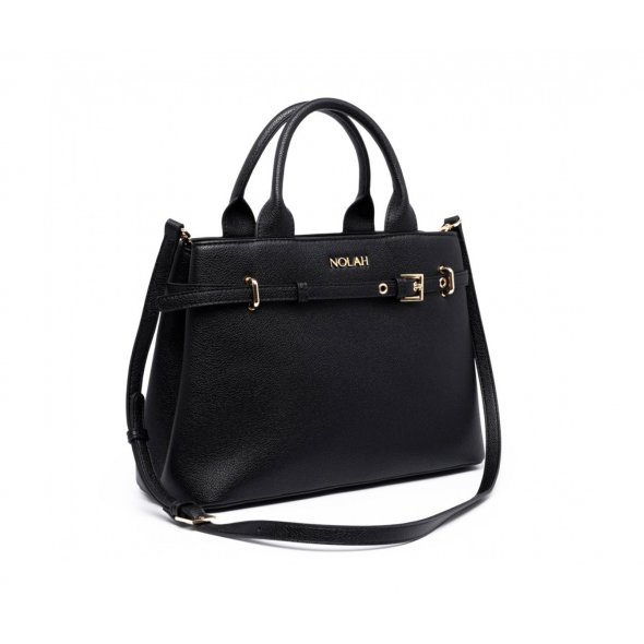 Nolah Γυναικεία Τσάντα Velinia Black Light Gold
