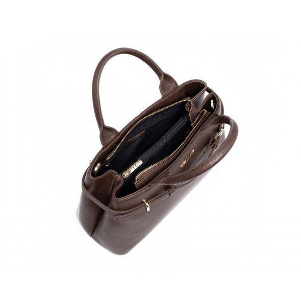 Nolah Γυναικεία Τσάντα Velinia Chocolate Brown