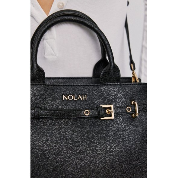 Nolah Γυναικεία Τσάντα Velinia Black Light Gold