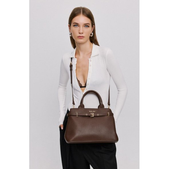 Nolah Γυναικεία Τσάντα Velinia Chocolate Brown