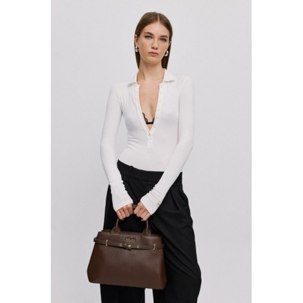 Nolah Γυναικεία Τσάντα Velinia Chocolate Brown