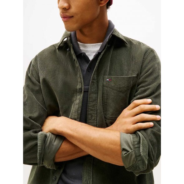 Tommy Hilfiger Ανδρικό Κοτλέ Πουκάμισο DM0DM22021 MRH Πράσινο