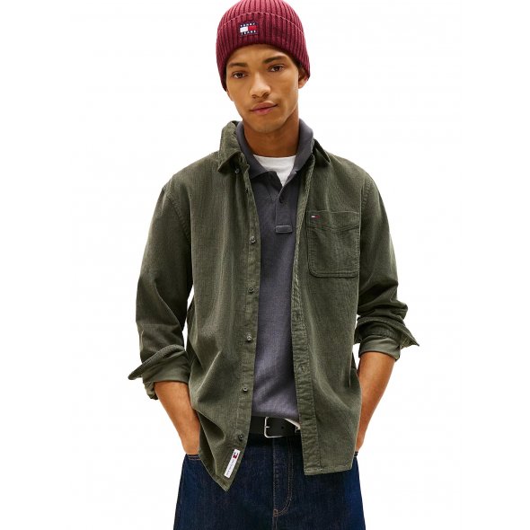 Tommy Hilfiger Ανδρικό Κοτλέ Πουκάμισο DM0DM22021 MRH Πράσινο