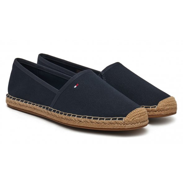 Tommy Hilfiger Γυναικείες Εσπαντρίγιες Flag Canvas Espadrille FW0FW08541 DW5 Μπλε