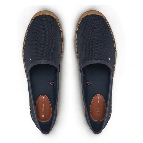 Tommy Hilfiger Γυναικείες Εσπαντρίγιες Flag Canvas Espadrille FW0FW08541 DW5 Μπλε