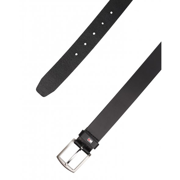 Tommy Hilfiger Ανδρική Δερμάτινη Ζώνη New Denton 3.5 AM0AM08360 990 Μαύρο
