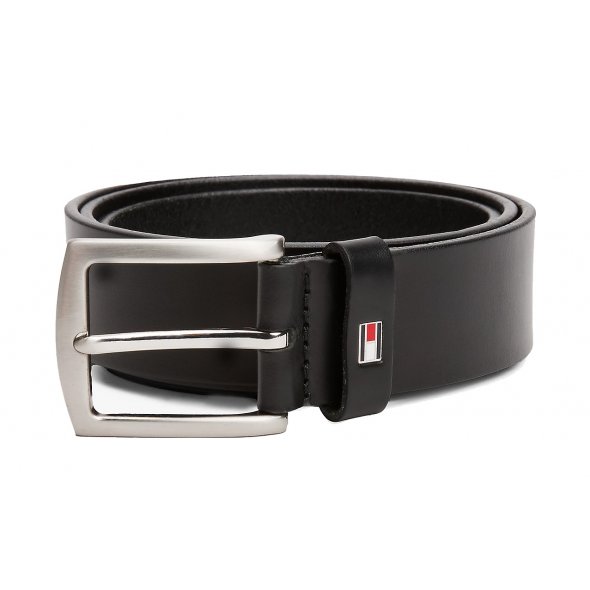 Tommy Hilfiger Ανδρική Δερμάτινη Ζώνη New Denton 3.5 AM0AM08360 990 Μαύρο