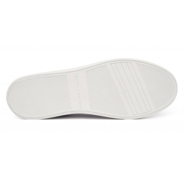 Tommy Hilfiger Γυναικείο Δερμάτινο Sneaker FW0FW09020 0K4 Λευκό
