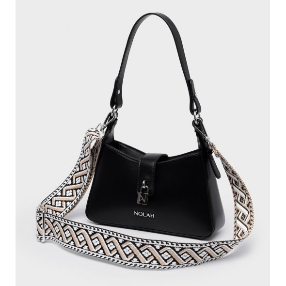 Nolah Γυναικεία Τσάντα Esme Black Silver