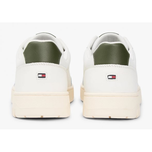Tommy Hilfiger Ανδρικό Δερμάτινο Sneaker fm0fm05713 YBL Λευκό
