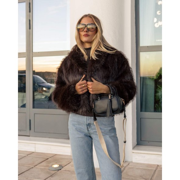 Nolah Γυναικεία Τσάντα Laura Black Gold