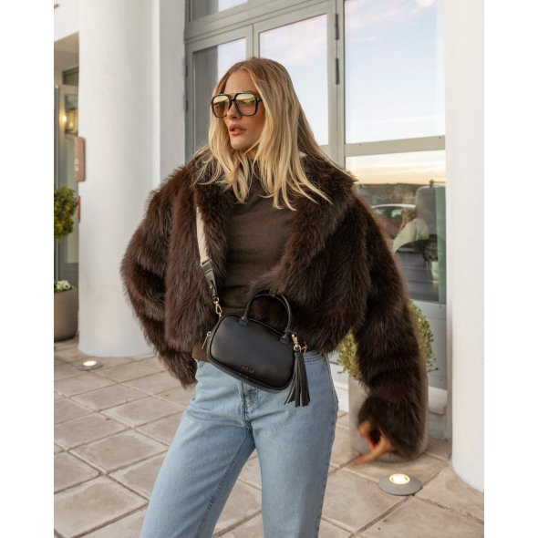 Nolah Γυναικεία Τσάντα Laura Black Gold