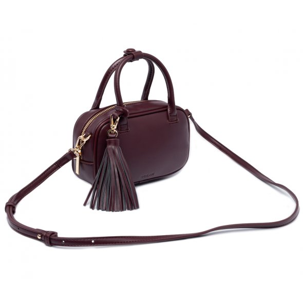 Nolah Γυναικεία Τσάντα Laura Burgundy Gold