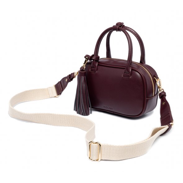 Nolah Γυναικεία Τσάντα Laura Burgundy Gold