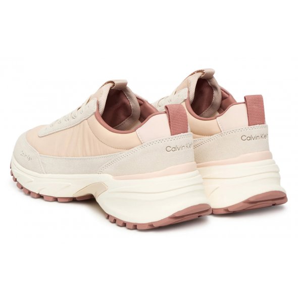 Calvin Klein Γυναικείο Δερμάτινο Sneaker YW0YW02075 0JB Ροζ