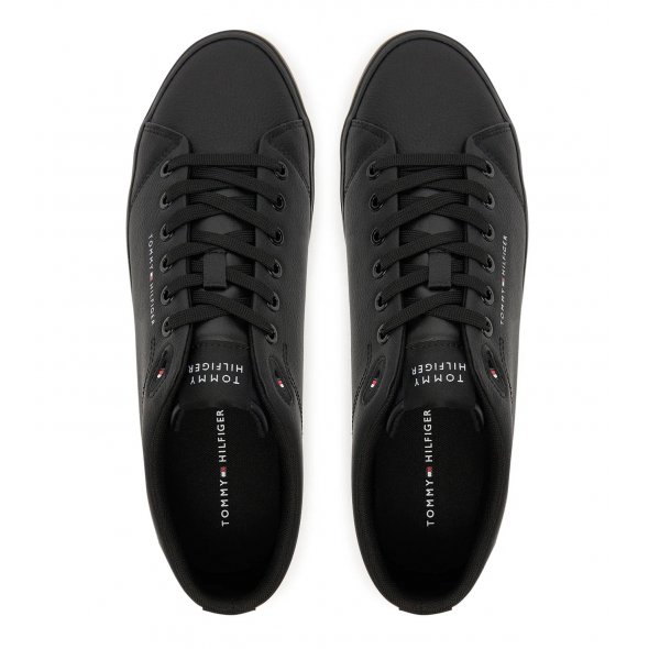Tommy Hilfiger Ανδρικό Δερμάτινο Sneaker FM0FM05511 00Z Μαύρο