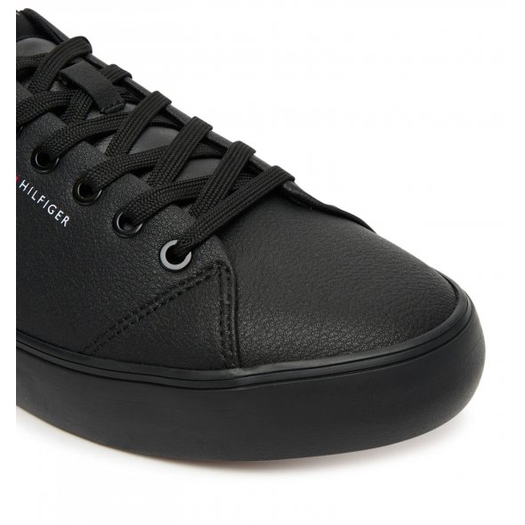 Tommy Hilfiger Ανδρικό Δερμάτινο Sneaker FM0FM05511 00Z Μαύρο