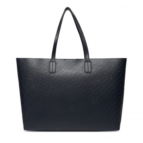 Tommy Hilfiger Τσάντα Th Icon Tote Mono AW0AW18174 DW6 Μπλε