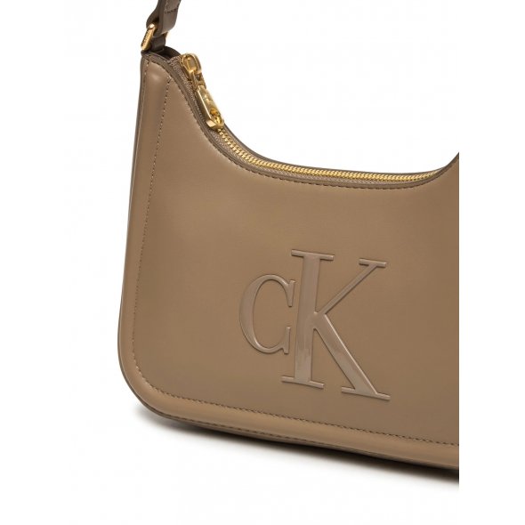 Calvin Klein Τσάντα Ck Small Shoulder Bag LV04F3230G VFU Μπεζ