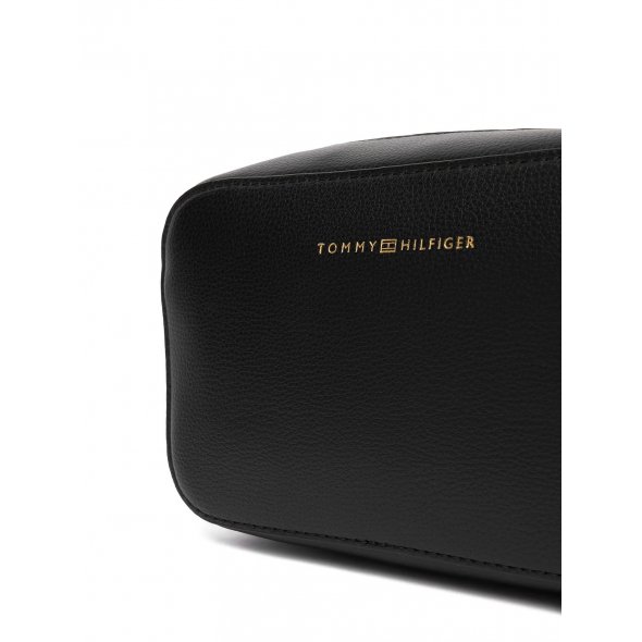 Tommy Hilfiger Γυναικεία Τσάντα Th Logo Camera Bag AW0AW18115 BDS Μαύρο