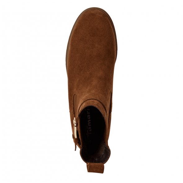 Tamaris Δερμάτινο Μποτάκι 1-25447-43 305 Cognac