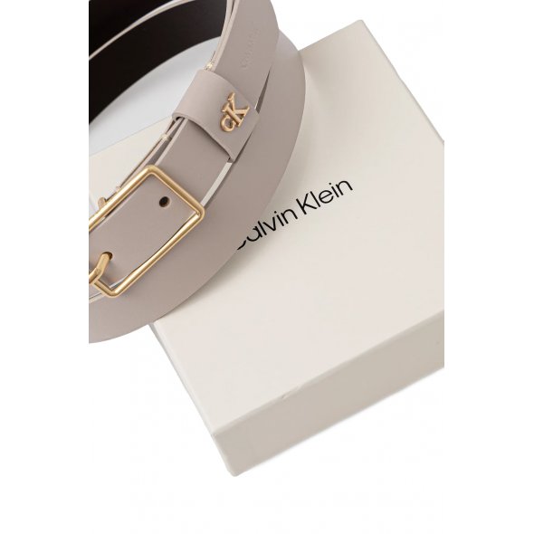 Calvin Klein Γυναικεία Δερμάτινη Ζώνη 2.5mm LV04F7050G VFU Γκρι