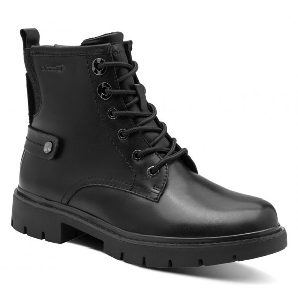 Tamaris Comfort Γυναικείο Δερμάτινο Μποτάκι 8-85203-45 001 Μαύρο