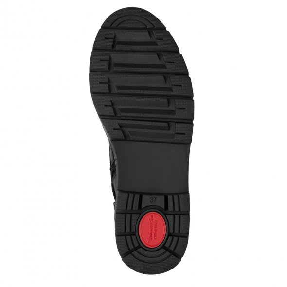 Tamaris Comfort Γυναικείο Δερμάτινο Μποτάκι 8-85203-45 001 Μαύρο