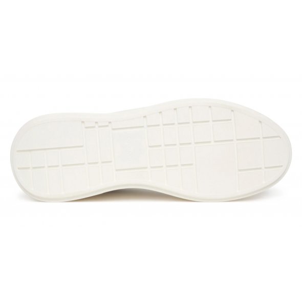 Calvin Klein Γυναικείο Δερμάτινο Sneaker YW0YW02036 0K7 Λευκό