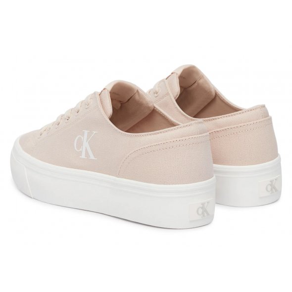 Calvin Klein Γυναικείο Υφασμάτινο Vulc Flatform Low Cv Mg YW0YW01763 ABJ Ροζ