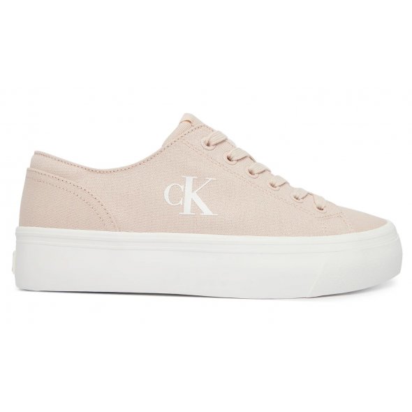 Calvin Klein Γυναικείο Υφασμάτινο Vulc Flatform Low Cv Mg YW0YW01763 ABJ Ροζ
