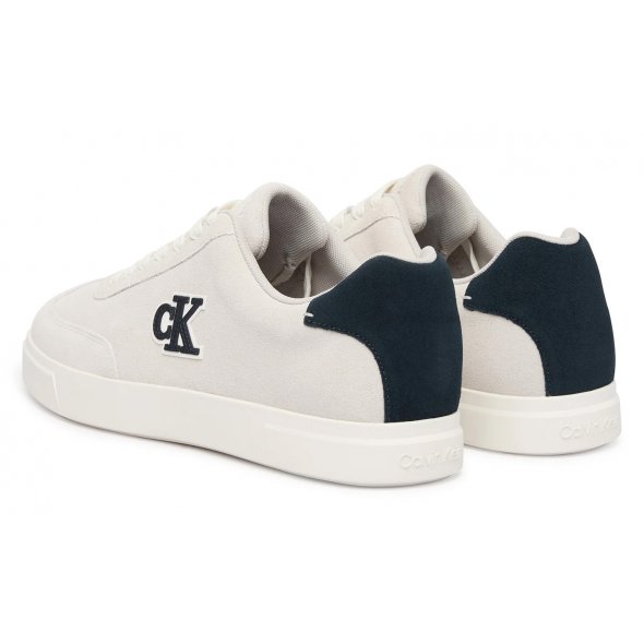 Calvin Klein Ανδρικό Δερμάτινο Sneaker HM0HM02125 0LA Εκρού