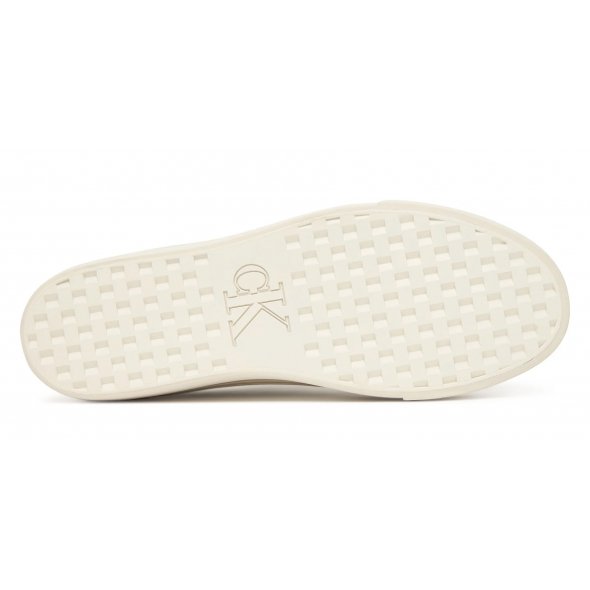 Calvin Klein Γυναικείο Casual Vulc Flatf Lace Up Lth YW0YW01932 PDJ Γκρι