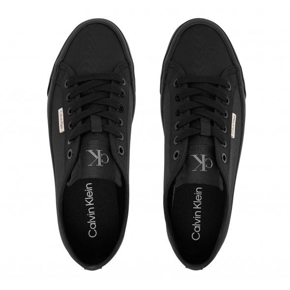 Calvin Klein Γυναικείο Casual Flatform Lace Up Moire YW0YW02012 0GJ Μαύρο