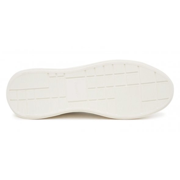 Calvin Klein Ανδρικό Δερμάτινο Sneaker YM0YM01344 01W Λευκό