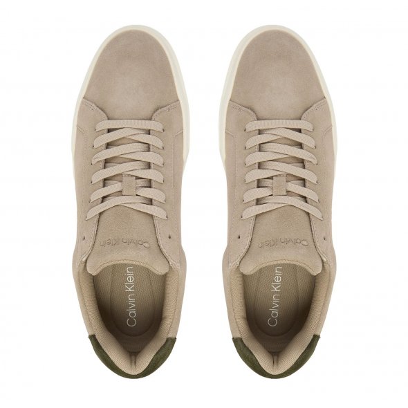 Calvin Klein Ανδρικό Δερμάτινο Sneaker YM0YM01453 0HM Γκρι