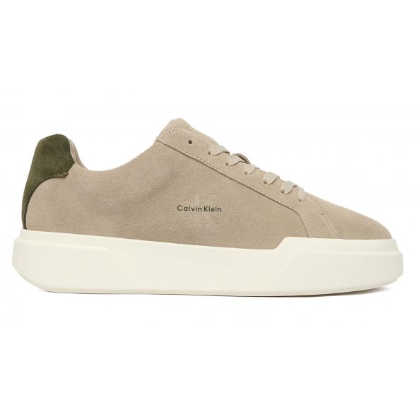 Calvin Klein Ανδρικό Δερμάτινο Sneaker YM0YM01453 0HM Γκρι