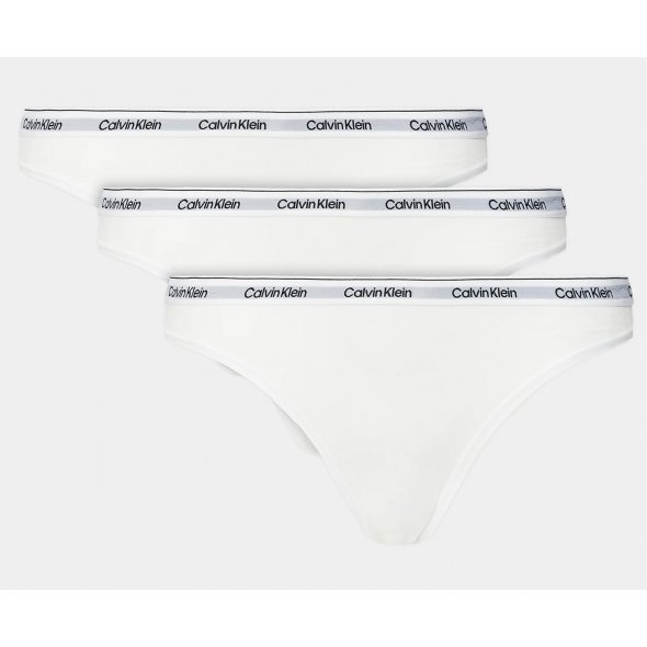 Calvin Klein Underwear Σετ 3 Σλιπ Κλασικά 000QD5207E 100 Λευκό