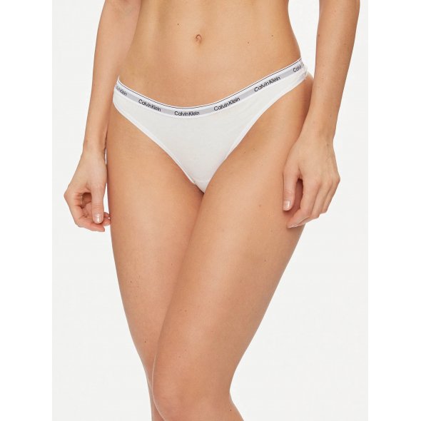 Calvin Klein Underwear Σετ 3 Στρινγκ 000QD5209E 100 Λευκό