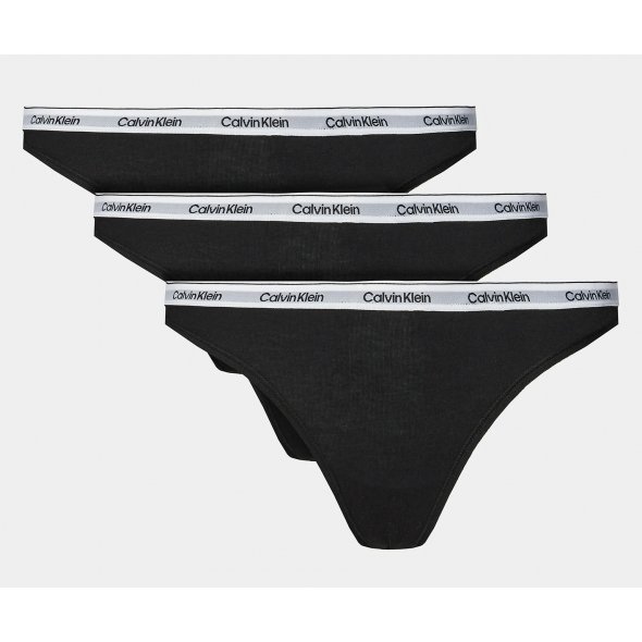 Calvin Klein Underwear Σετ 3 Στρινγκ 000QD5209E UB1 Μαύρο